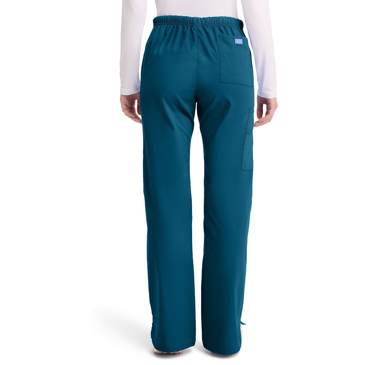 Women's EDS Signature Mid Rise Drawstring Cargo Scrub Pant - Image 2