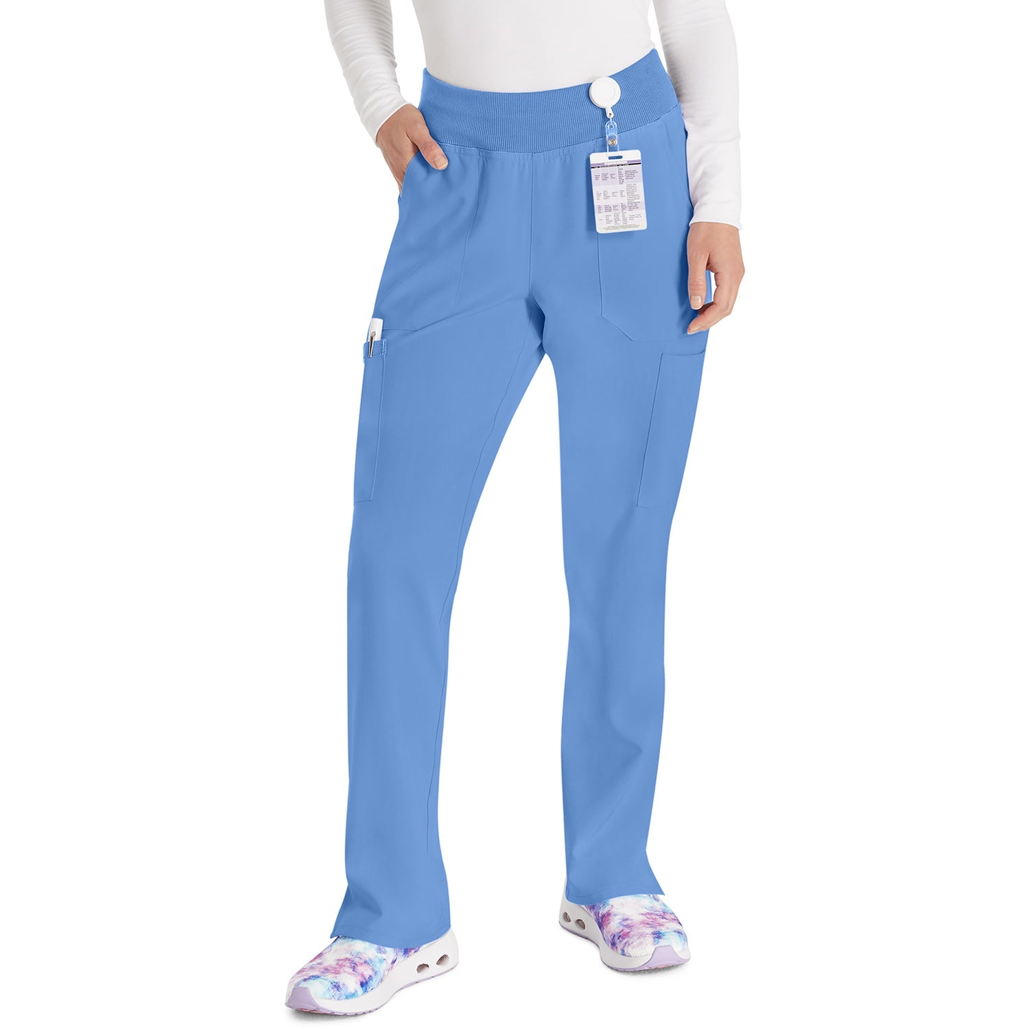 Women's EDS Essentials Natural Rise Tapered Leg Pull-On Scrub Pant