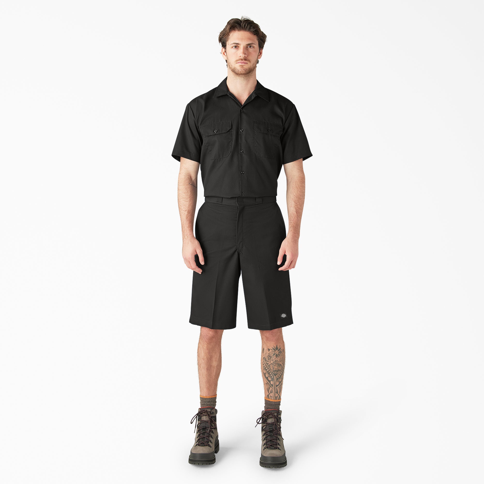 Loose Fit Flat Front Work Shorts. 13 - Image 4