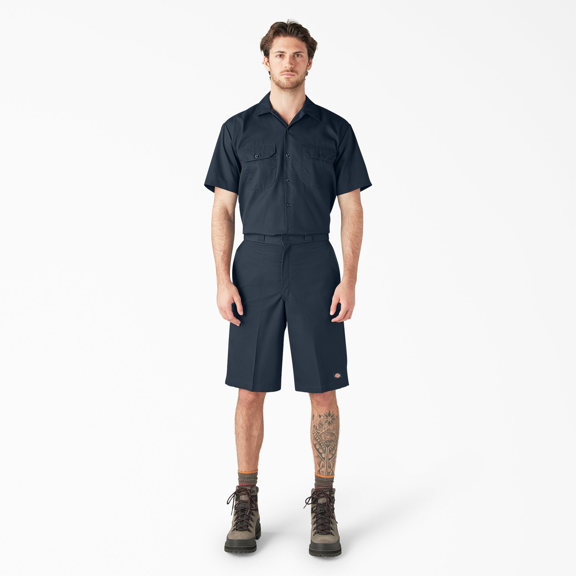 Loose Fit Flat Front Work Shorts. 13 - Image 4