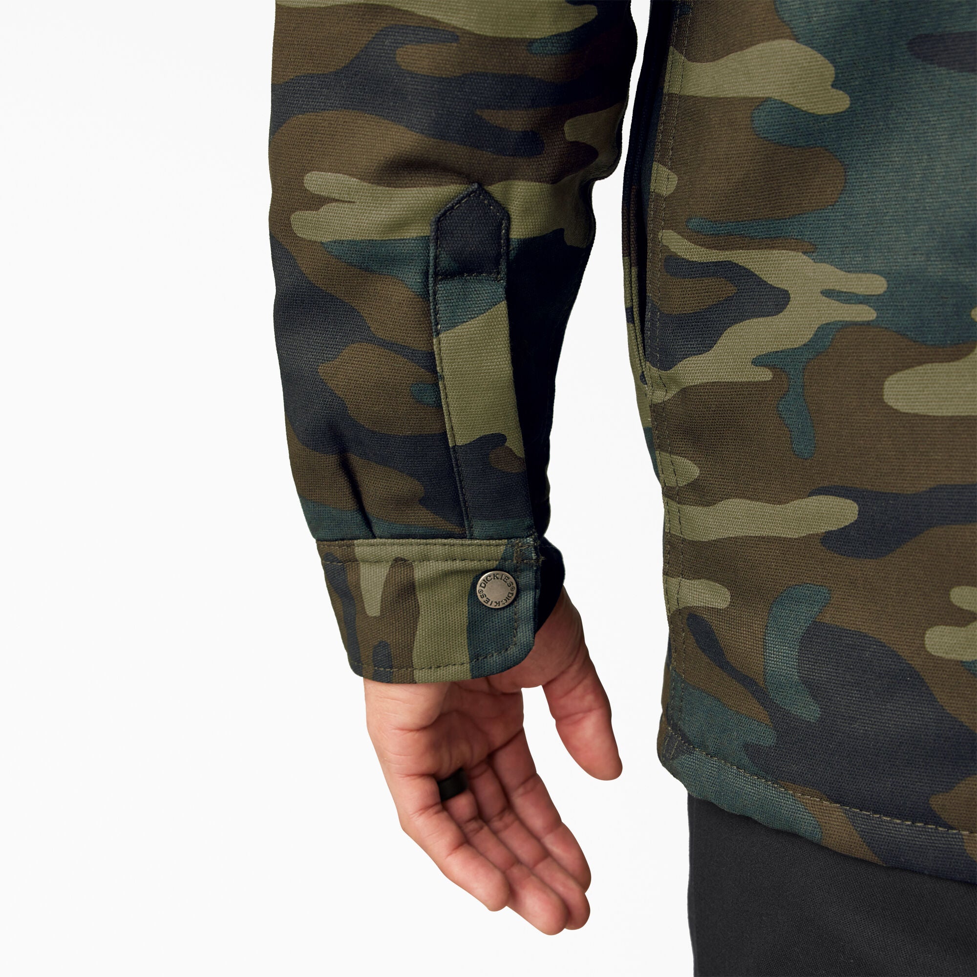 Water Repellent Duck Hooded Shirt Jacket - Image 11