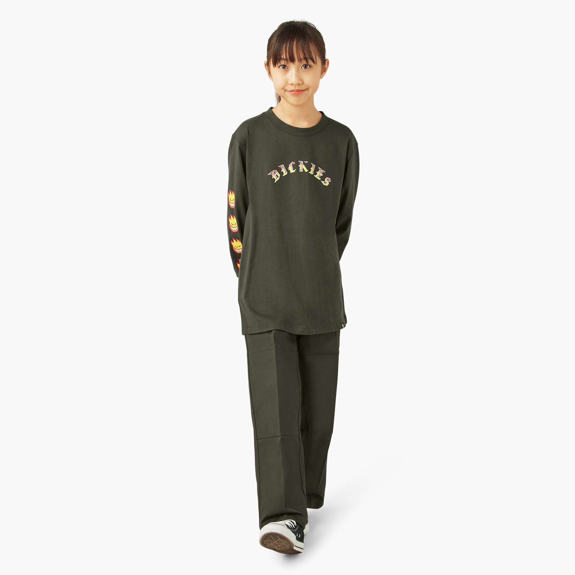 Dickies X Spitfire Kids' Long Sleeve T-Shirt - Image 4