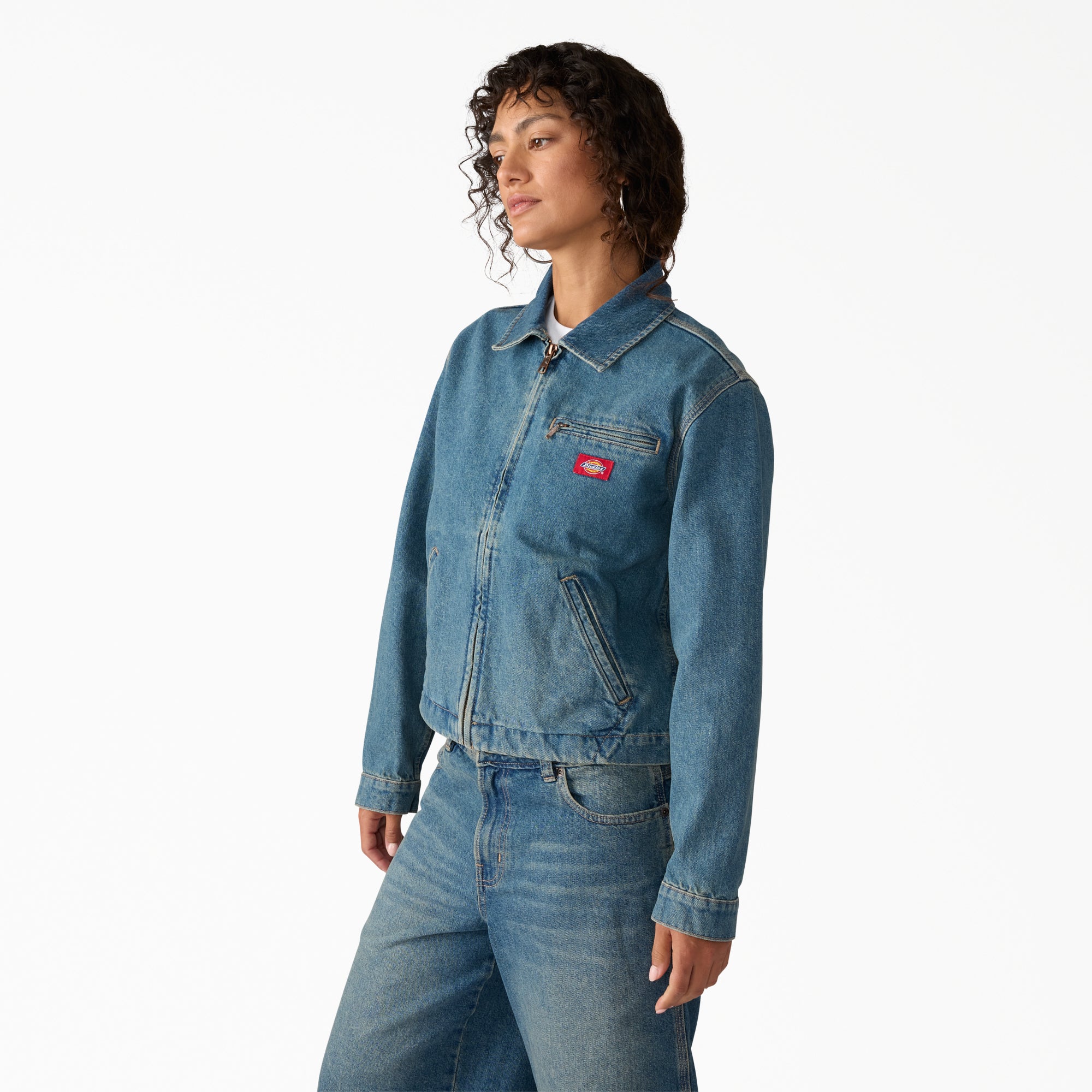 Women's Denim Painter Jacket - Image 3
