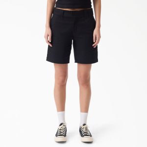 Women's Super Flex Flat Front Shorts. 9