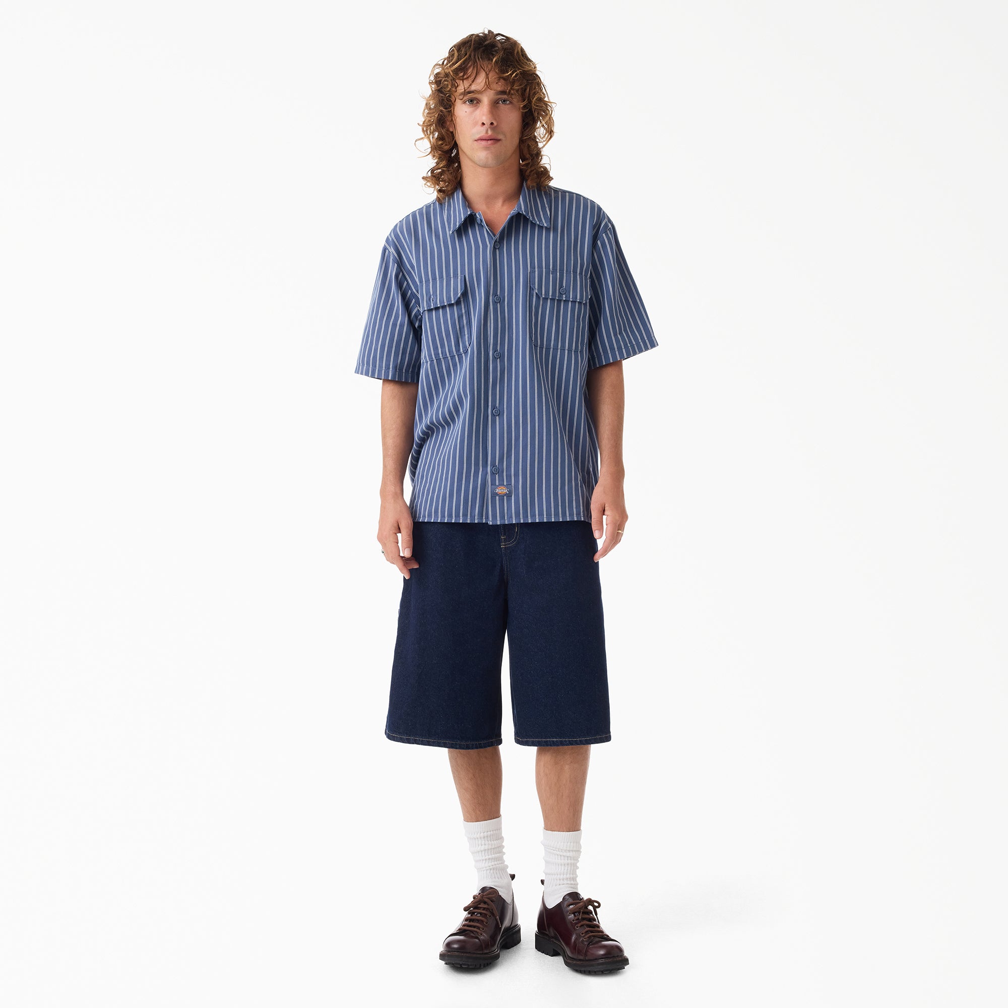 Worn In Striped Work Shirt - Image 4