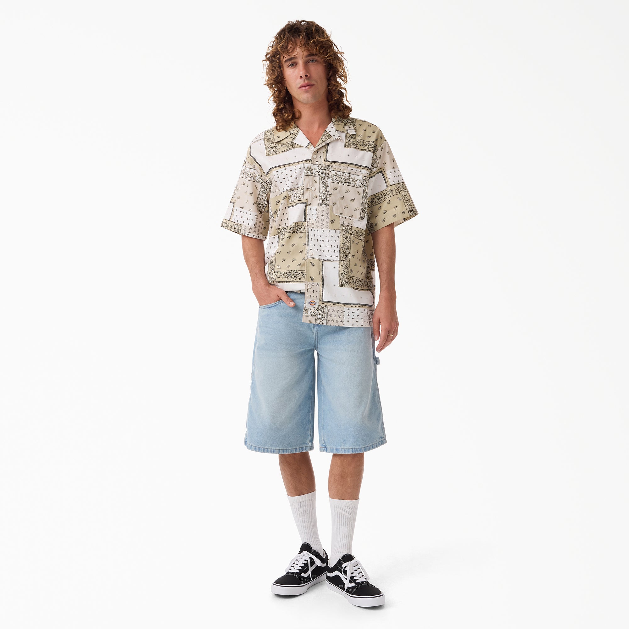 Worn In Relaxed Carpenter Denim Shorts. 13 - Image 4