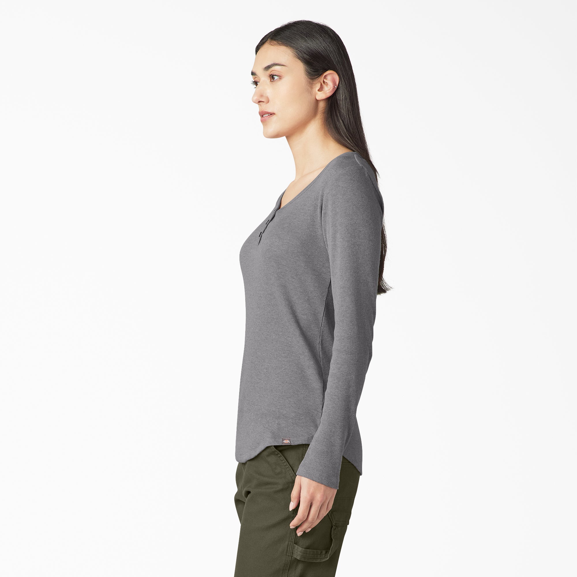 Women's Henley Long Sleeve Shirt - Image 3