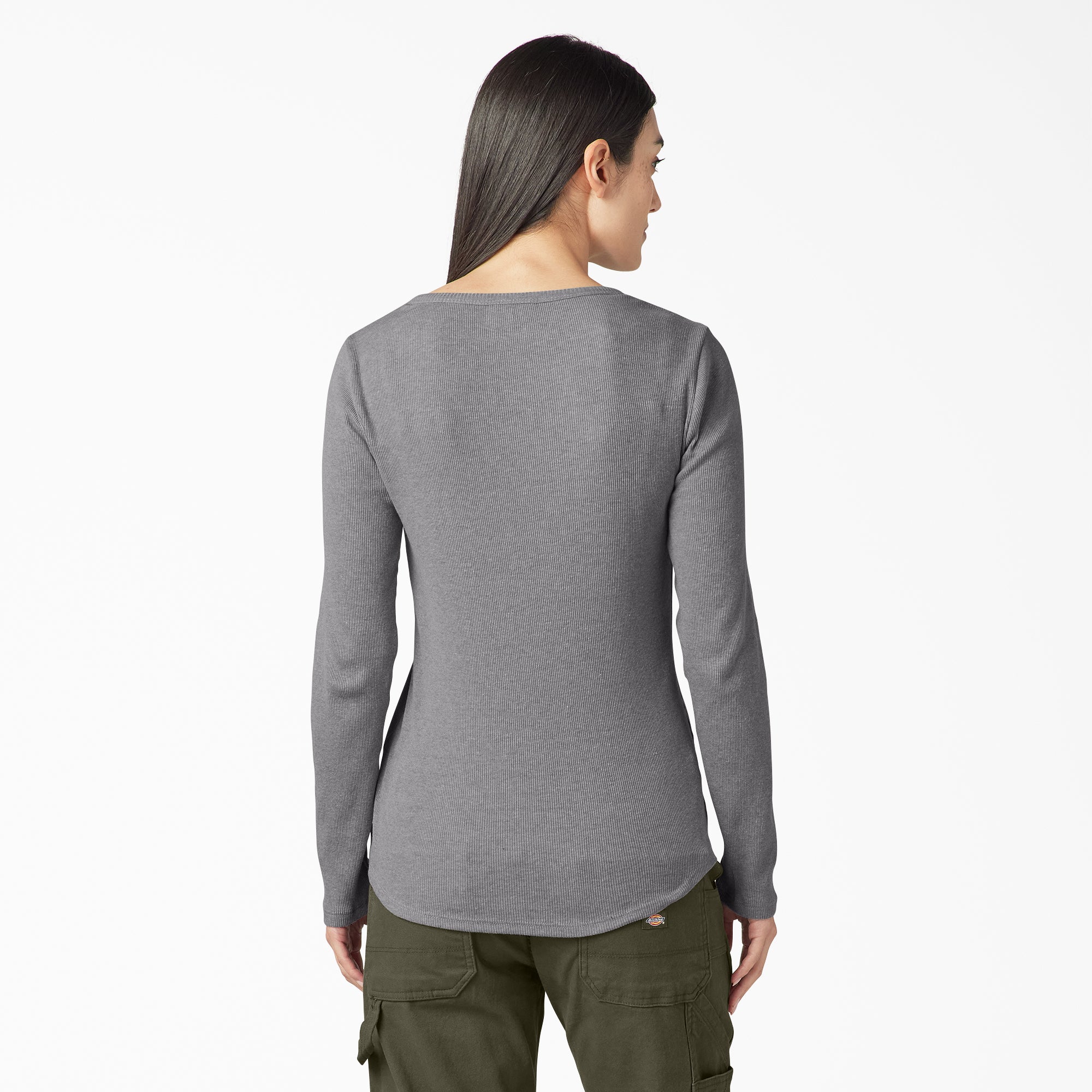 Women's Henley Long Sleeve Shirt - Image 2