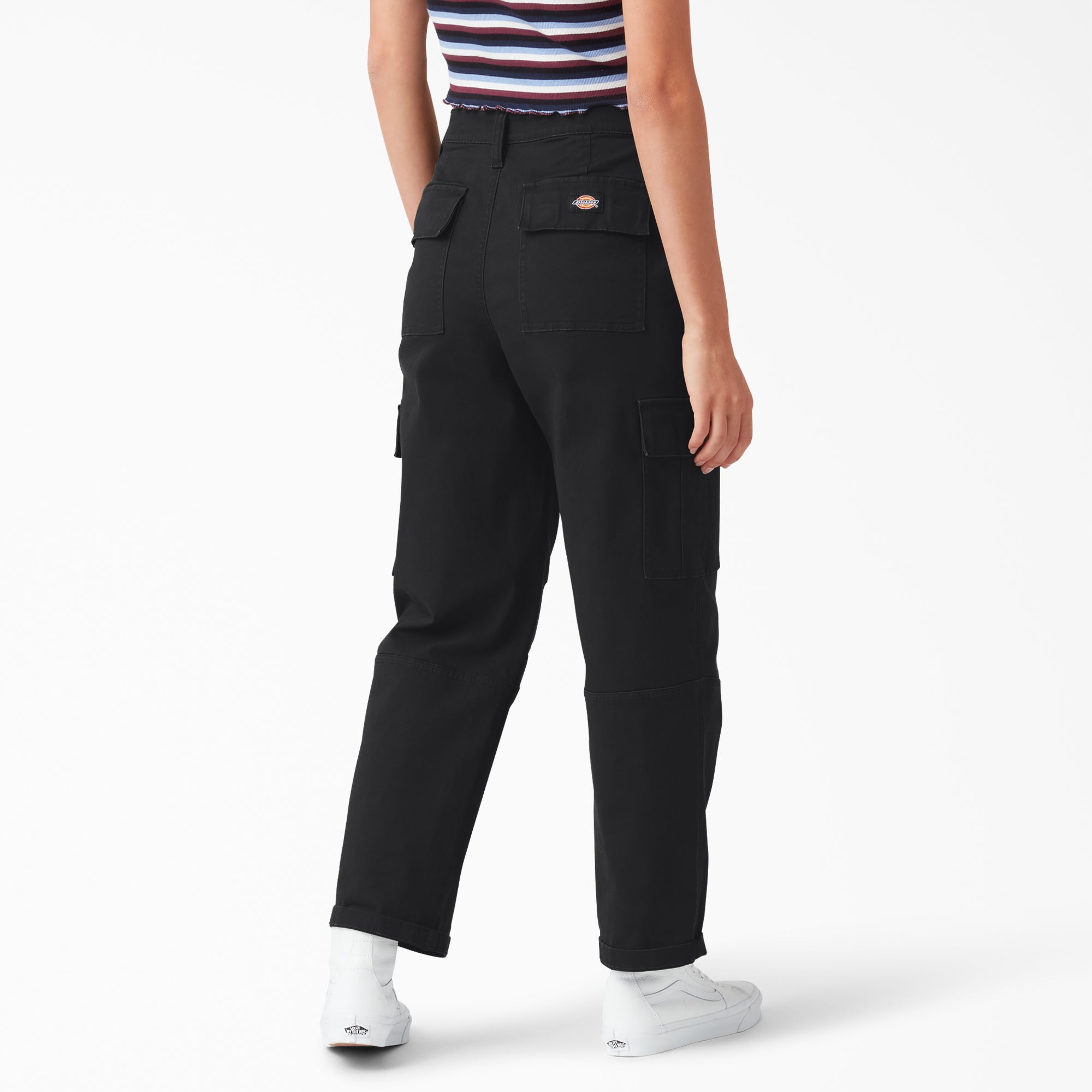 Women's Relaxed Fit Cropped Cargo Pants - Image 2