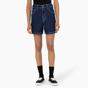 Women's Carpenter Jean Shorts. 5
