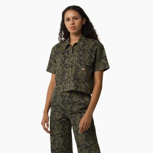 Women's Drewsey Camo Cropped Work Shirt