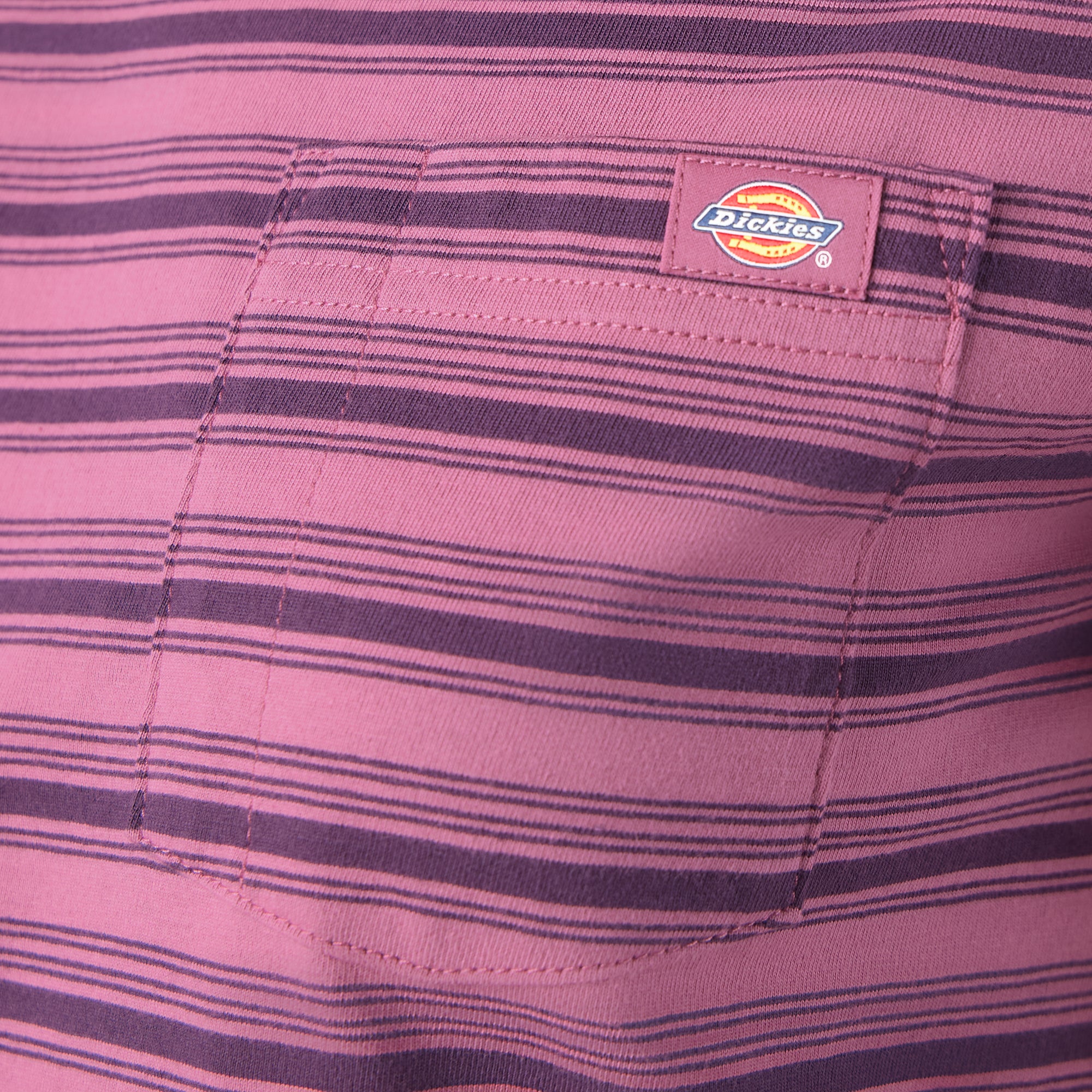 Women's Large Striped Cropped Pocket T-Shirt - Image 6