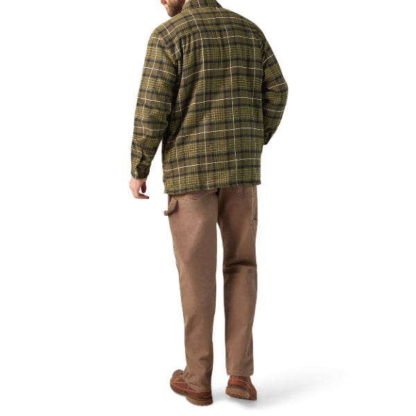 Water Repellent Fleece-Lined Flannel Shirt Jacket - Image 5