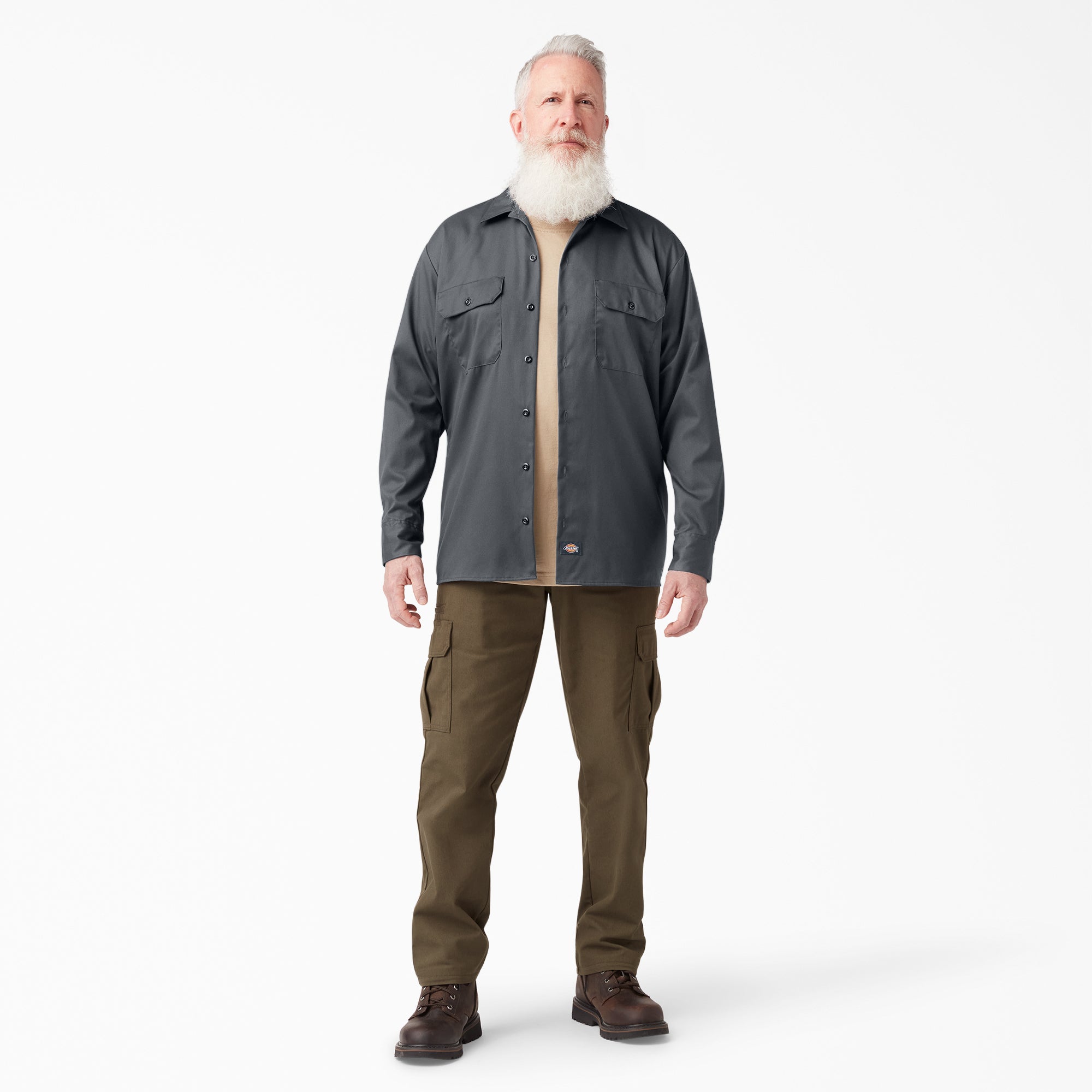 FLEX Relaxed Fit Long Sleeve Work Shirt - Image 4