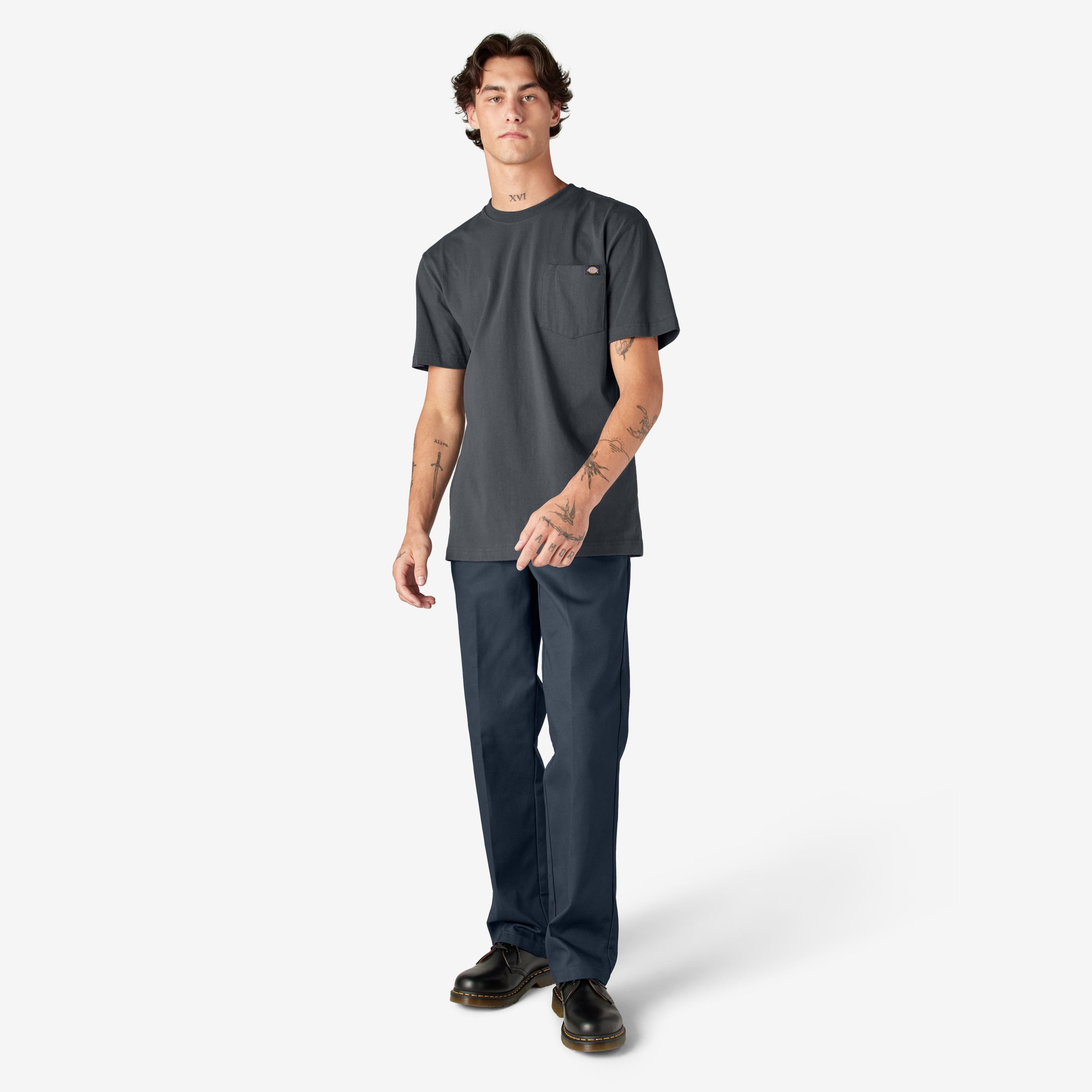 Heavyweight Short Sleeve Pocket T-Shirt - Image 5