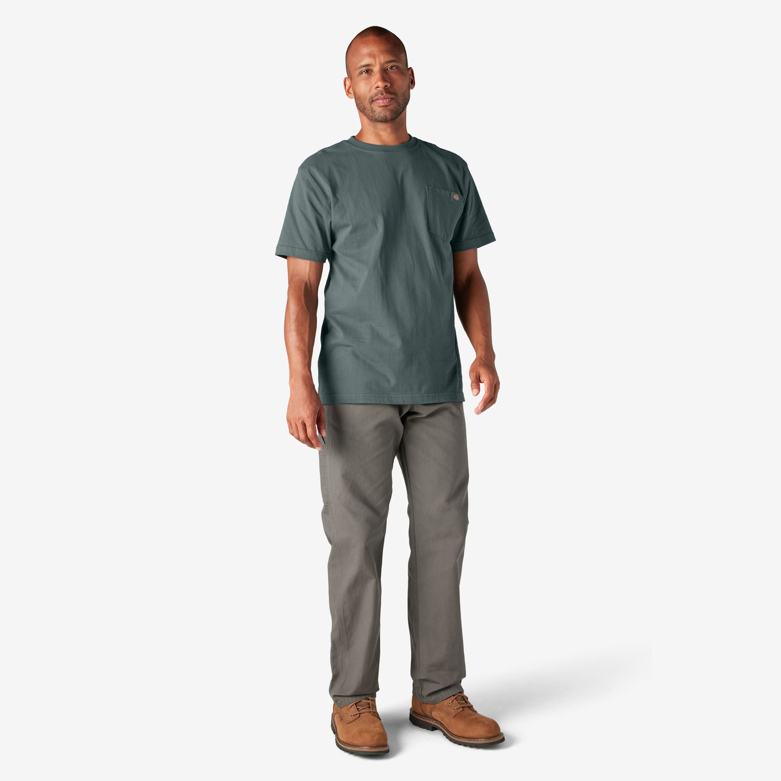 Heavyweight Short Sleeve Pocket T-Shirt - Image 5