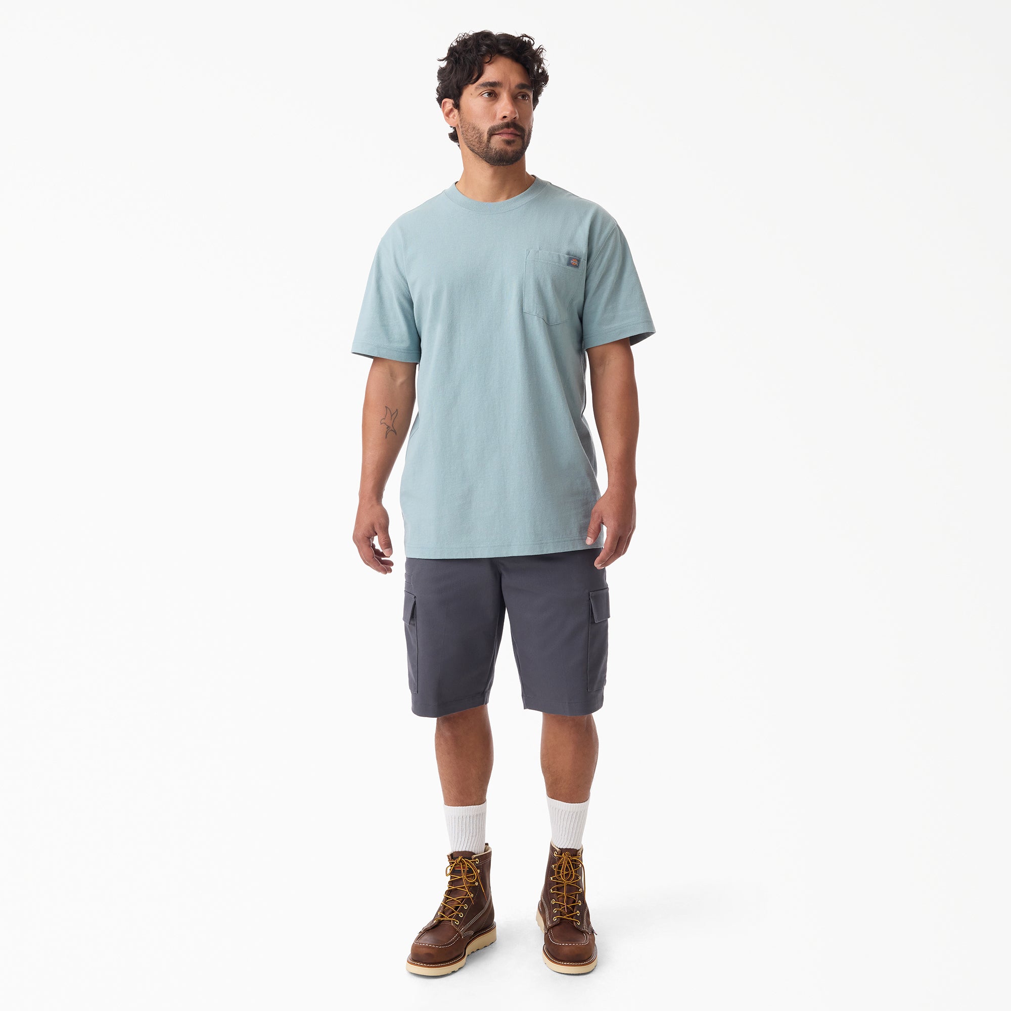 Heavyweight Short Sleeve Pocket T-Shirt - Image 4
