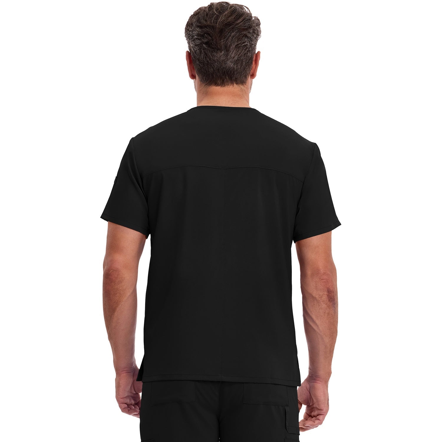 Men's EDS Essentials Tuckable V-Neck Scrub Top - Image 2