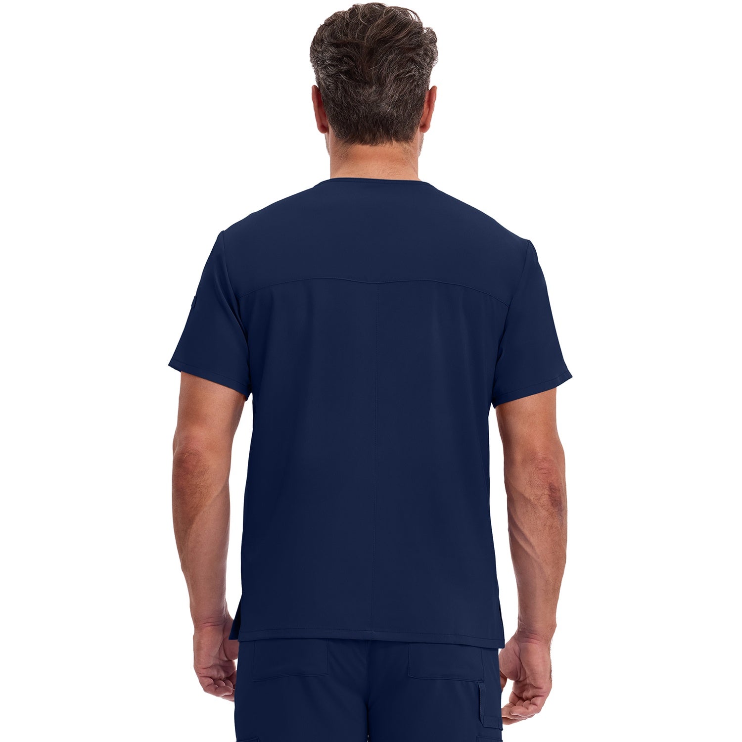 Men's EDS Essentials Tuckable V-Neck Scrub Top - Image 2