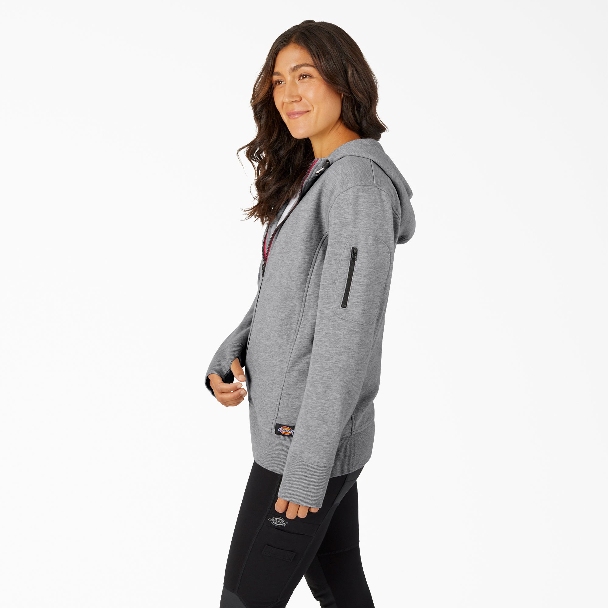 Women's Performance Workwear Full Zip Fleece Hoodie - Image 3