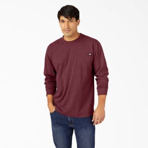 Heavyweight Heathered Long Sleeve Pocket T-Shirt