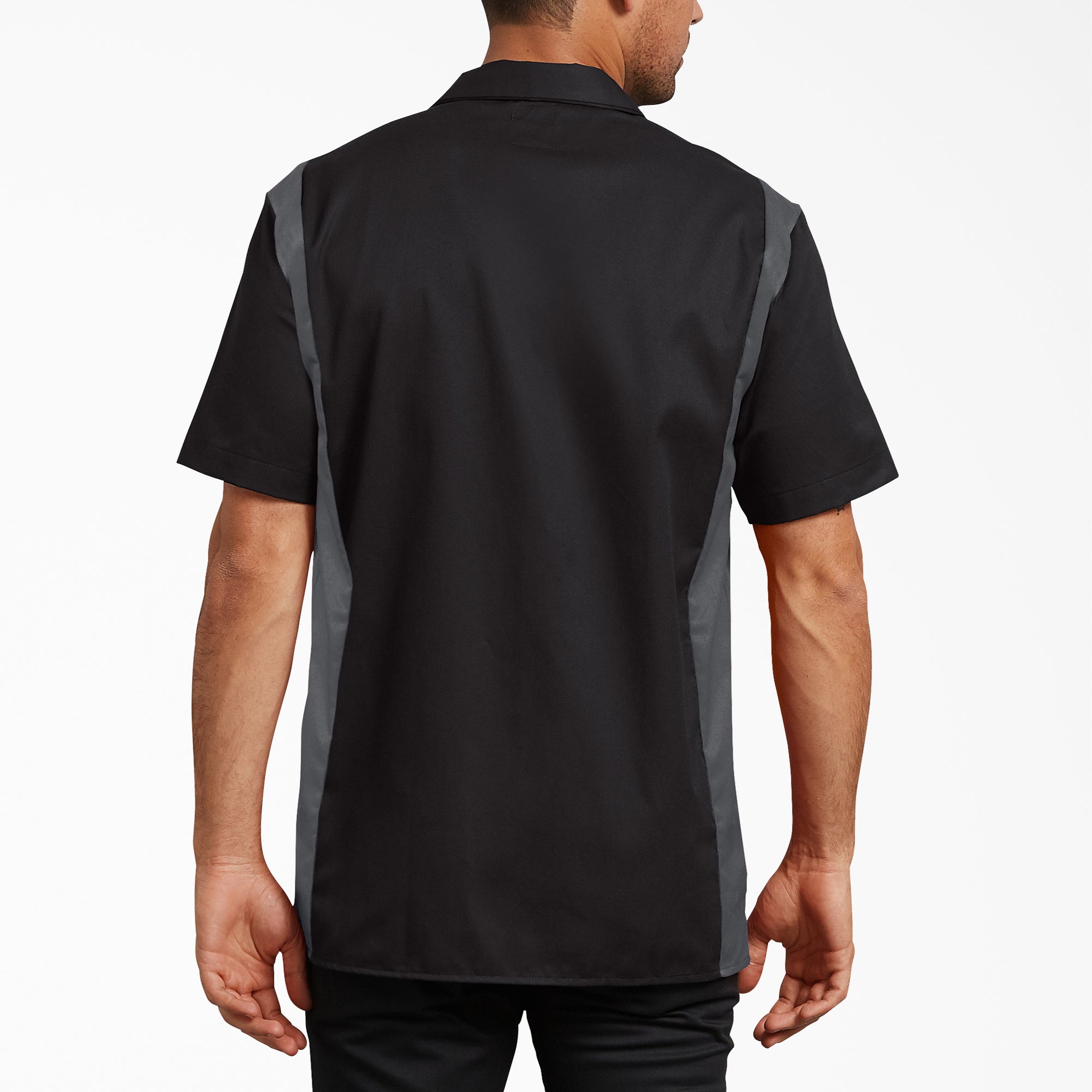 Two-Tone Short Sleeve Work Shirt - Image 2