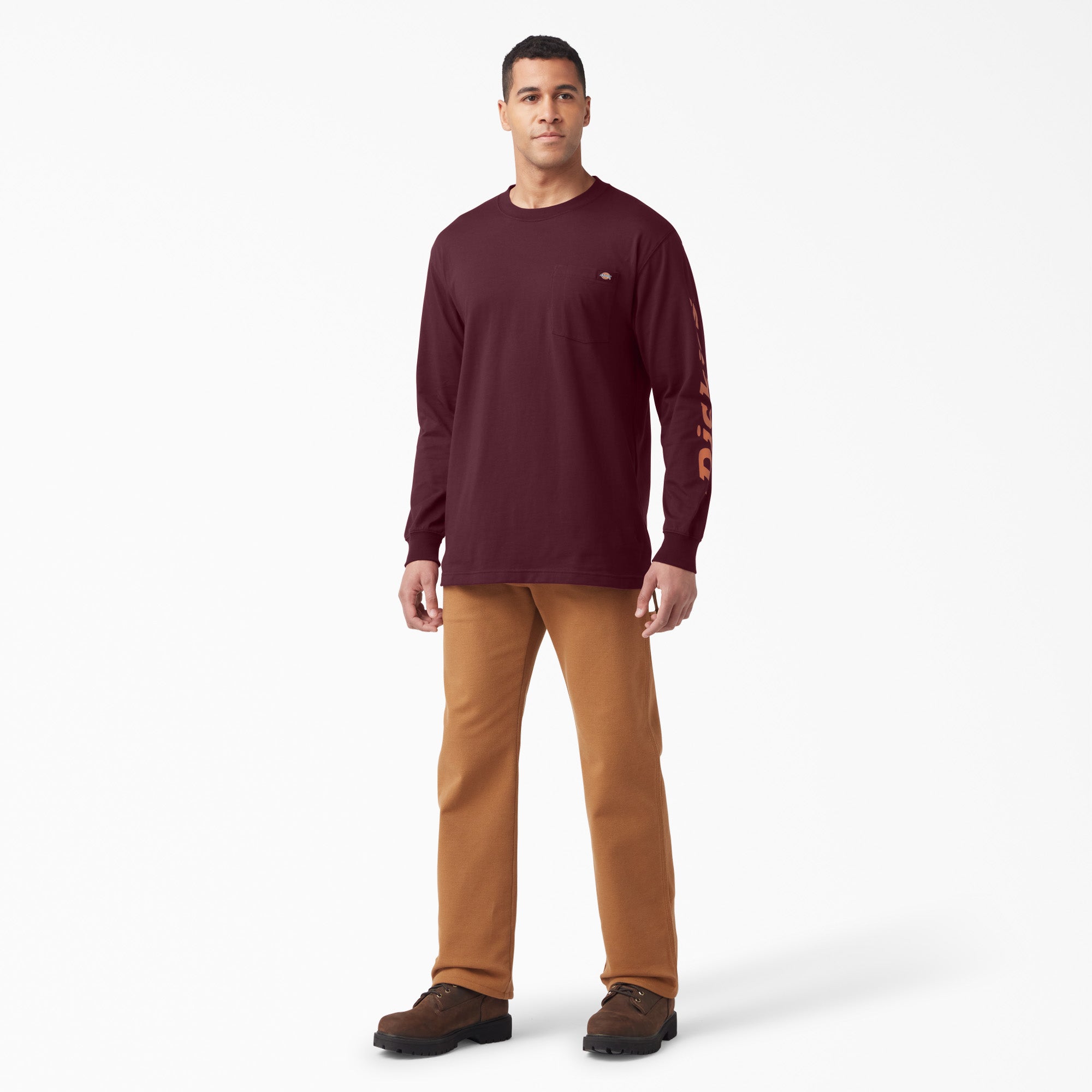 Logo Graphic Long Sleeve Pocket T-Shirt - Image 4