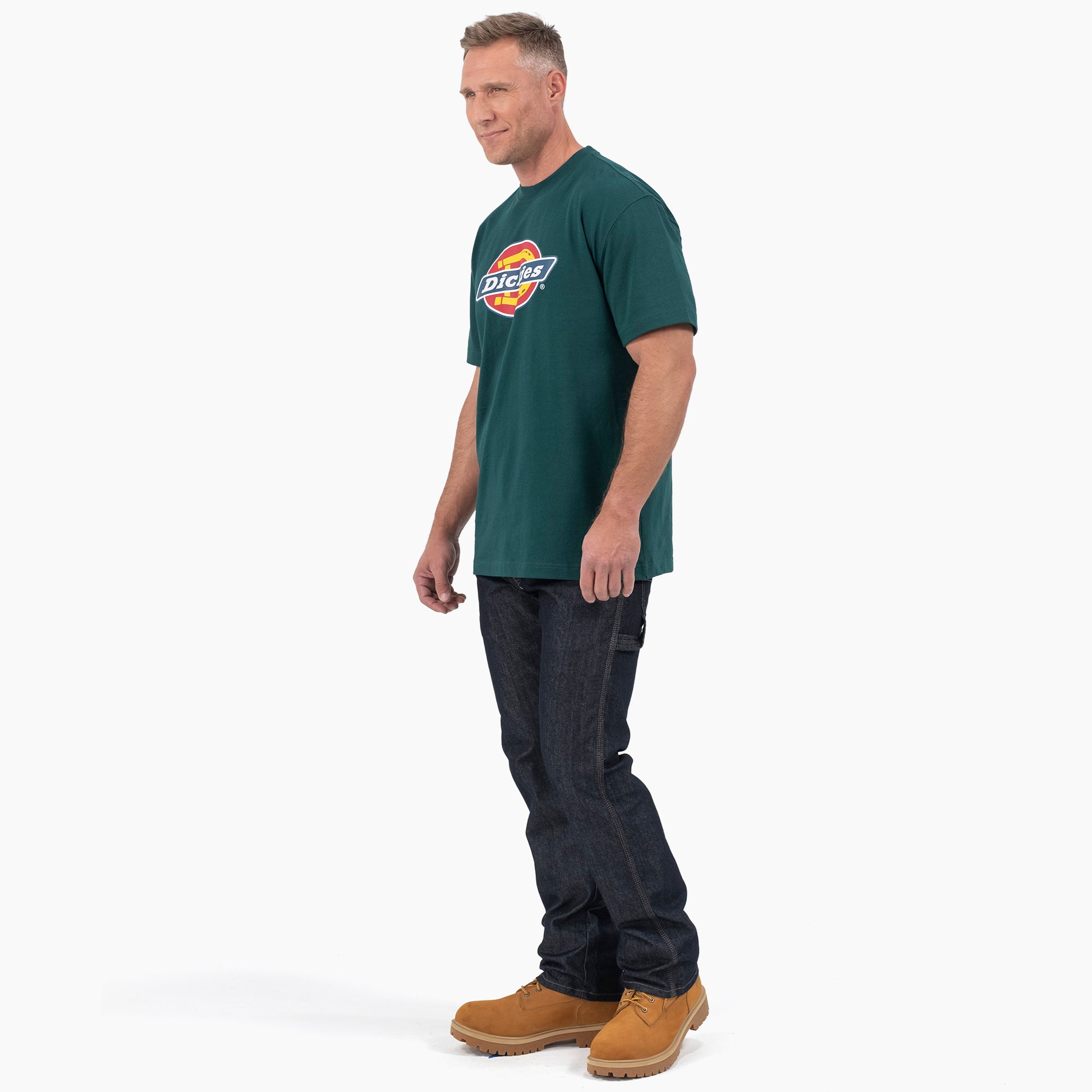 Short Sleeve Tri-Color Logo Graphic T-Shirt - Image 3