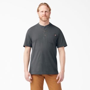 Heavyweight Short Sleeve Henley T-Shirt